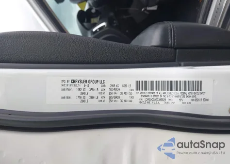 2014 Dodge Durango Limited z USA, uszkodzony, nr VIN 1C4RDHDG0EC306820